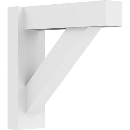 Ekena Millwork Traditional Architectural Grade PVC Outlooker with Block Ends, 5"W X 16"D X 16"H OUTP05X16X16TRA05